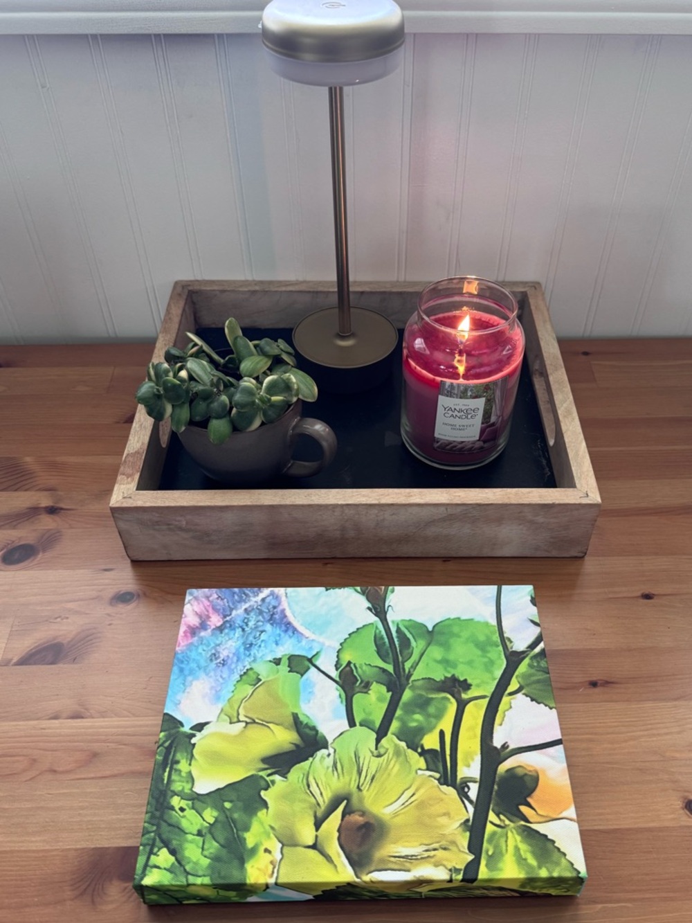 New Original Signed Photography Abstract Floral on Canvas